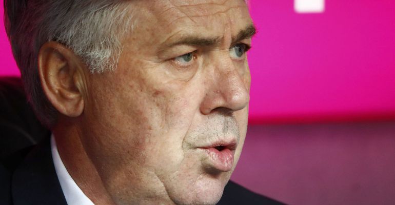 Carlo Ancelotti, durante un partido en el Allianz Arena Carlo Ancelotti, durante un partido en el Allianz Arena