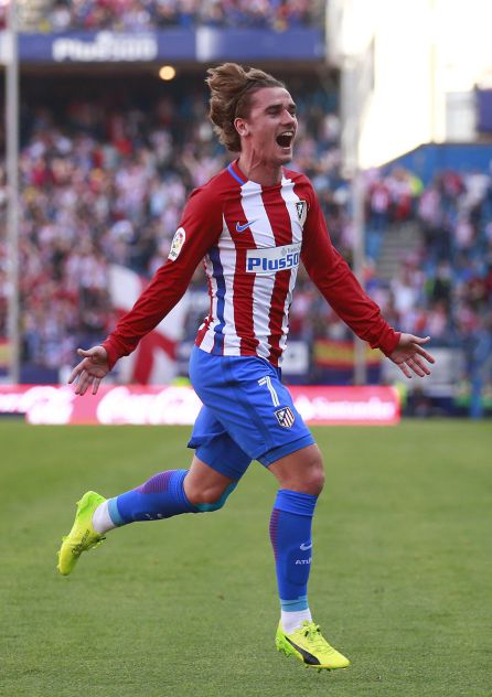 Griezmann celebra su gol. Griezmann celebra su gol.