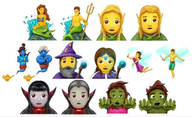 Los nuevos emojis incluyen zombis, vampiros y magos. Los nuevos emojis incluyen zombis, vampiros y magos.