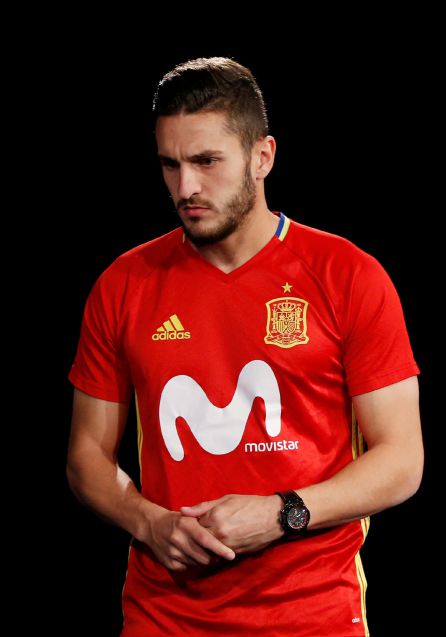 Koke llega a la rueda de prensa. Koke llega a la rueda de prensa.