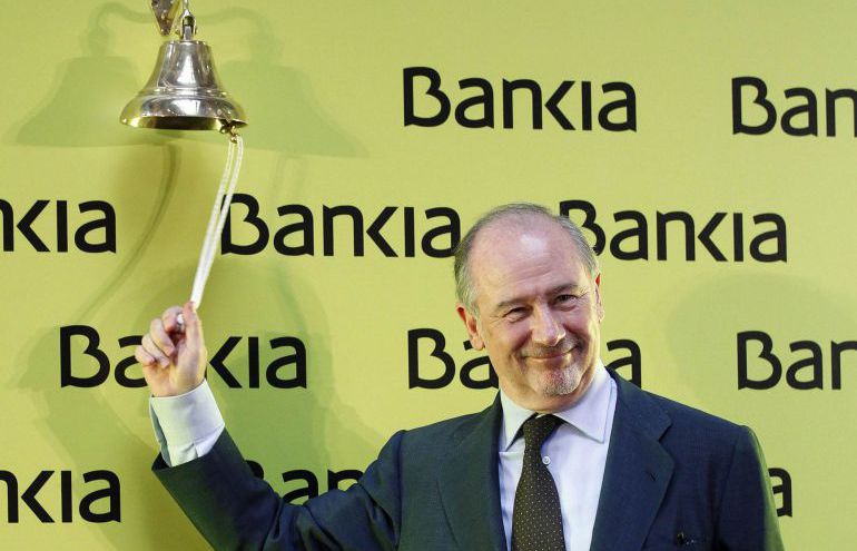 Rodrigo Rato durante la salida a bolsa de Bankia Rodrigo Rato durante la salida a bolsa de Bankia
