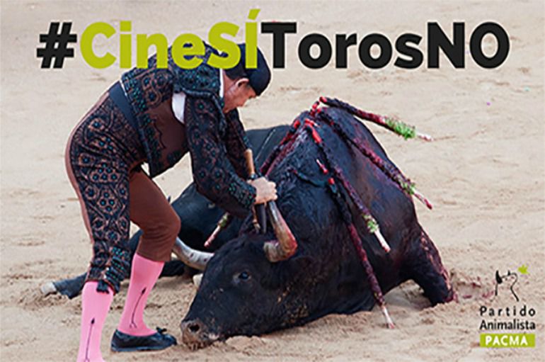 Imagen de la campaña del Partido Animalista. Imagen de la campaña del Partido Animalista.