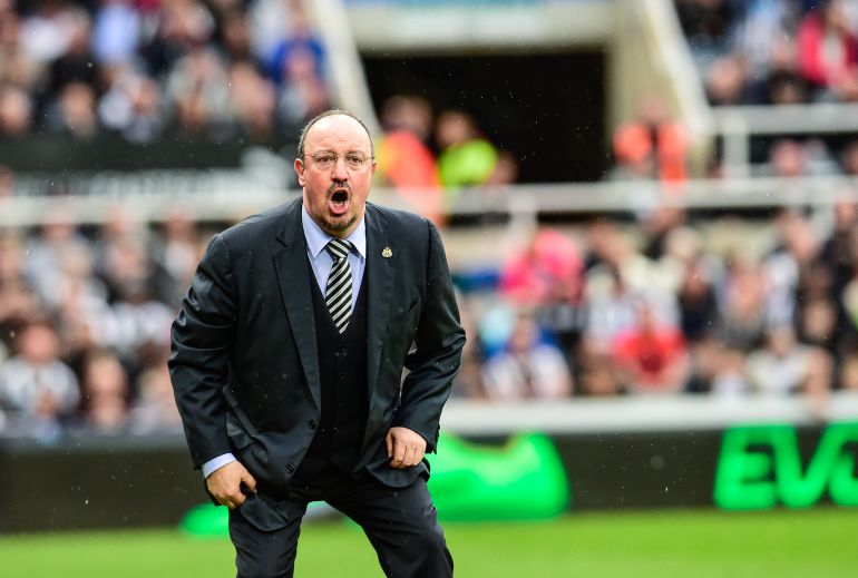 Rafa Benítez durante un partido con el Newcastle Rafa Benítez durante un partido con el Newcastle