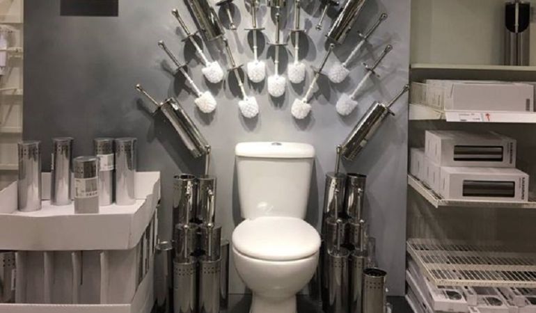 El trono de hierro de Ikea. El trono de hierro de Ikea.
