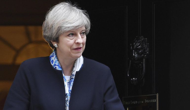 La primera ministra británica, Theresa May, en el número 10 de Downing Street en Londres, Reino Unido La primera ministra británica, Theresa May, en el número 10 de Downing Street en Londres, Reino Unido