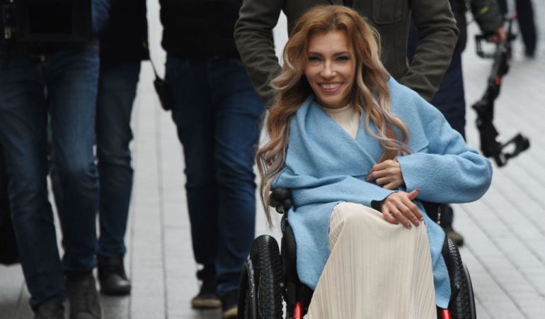 La cantante Yulia Samoylova, representante de Rusia en Eurovisión 2017. La cantante Yulia Samoylova, representante de Rusia en Eurovisión 2017.