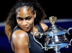 Williams posa con el trofeo del Open de Australia