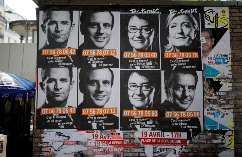 Las encuestas apuntan a un escenario de cuádruple empate técnico en Francia Las encuestas apuntan a un escenario de cuádruple empate técnico en Francia
