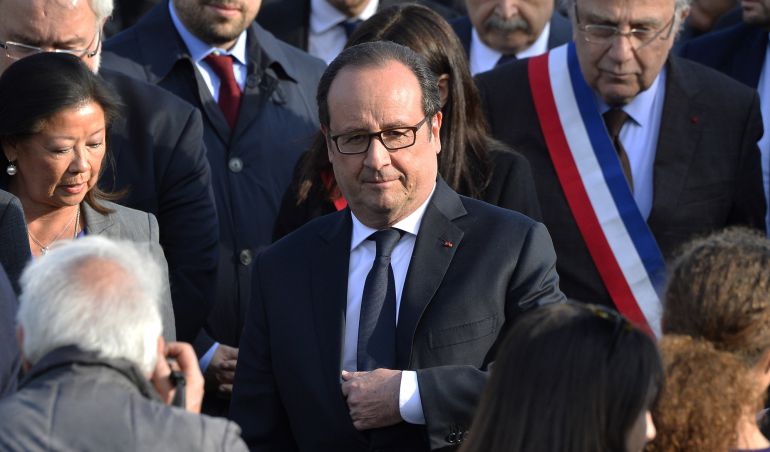 El presidente francés, François Hollande, en un acto El presidente francés, François Hollande, en un acto