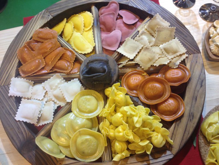 Pasta italiana, en uno de los 'stands' del Salón de Gourmets. Pasta italiana, en uno de los 'stands' del Salón de Gourmets.