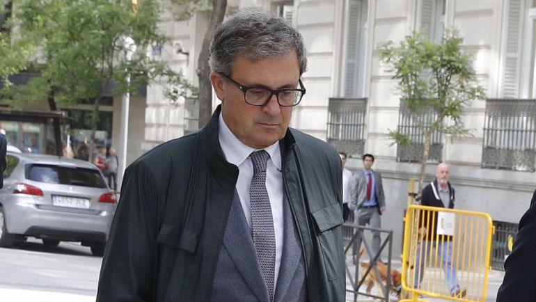 Jordi Pujol Ferrusola, el primogénito del expresidente catalán, cuando fue a comparecer por tercera vez en la Audiencia Nacional Jordi Pujol Ferrusola, el primogénito del expresidente catalán, cuando fue a comparecer por tercera vez en la Audiencia Nacional