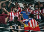 Football Soccer - Real Madrid v Atletico Madrid - UEFA Champions League Semi Final First Leg - Estadio Santiago Bernabeu, Madrid, Spain - 2/5/17 Atletico Madrid fans before the match Reuters / Sergio Perez Livepic
