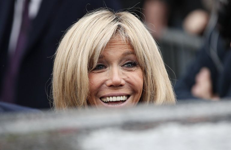 La primera dama de la república de Francia, Brigitte Trogneux La primera dama de la república de Francia, Brigitte Trogneux