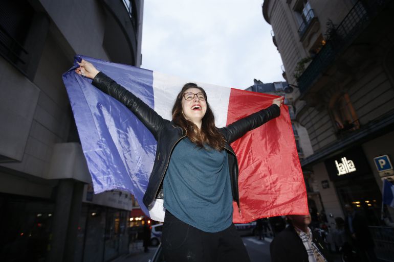 Votante del candidato de 'En Marche!'. Votante del candidato de 'En Marche!'.