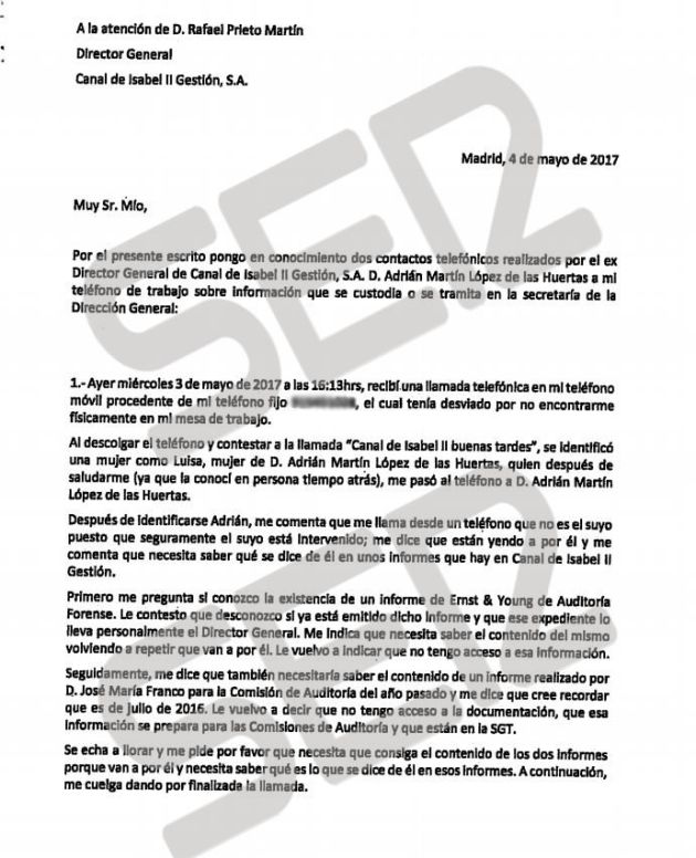 Segunda denuncia es de un administrativo del Canal por órdenes para eliminar de la base de datos las reuniones Segunda denuncia es de un administrativo del Canal por órdenes para eliminar de la base de datos las reuniones