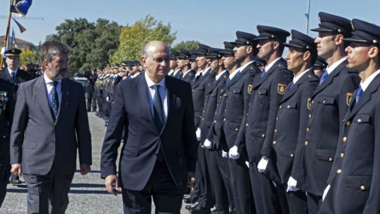 El exministro del Interior, Jorge Fernández Díaz, en la Escuela Nacional de Policía de Ávila El exministro del Interior, Jorge Fernández Díaz, en la Escuela Nacional de Policía de Ávila