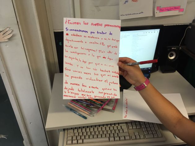 Las conclusiones escritas por uno de los equipos. Las conclusiones escritas por uno de los equipos.