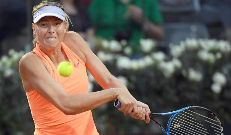 Maria Sharapova, en el Abierto de Roma. Maria Sharapova, en el Abierto de Roma.