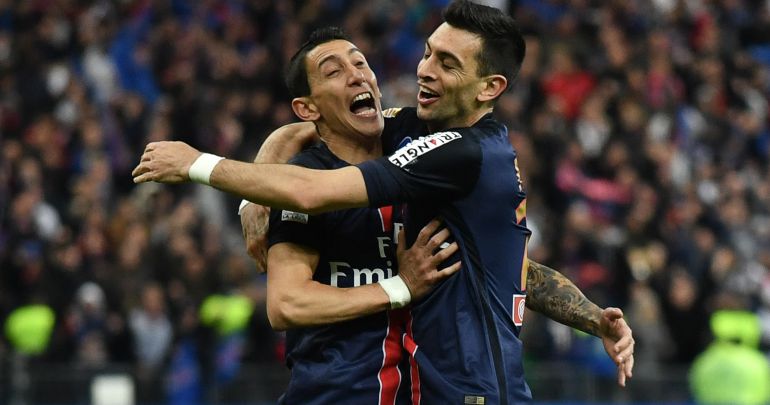 Di María y Pastore. Di María y Pastore.