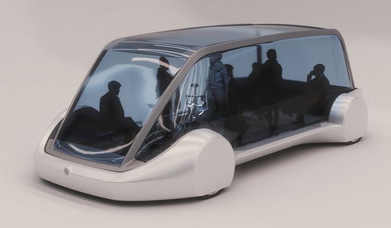 El transporte público subterráneo de The Boring Company. El transporte público subterráneo de The Boring Company.