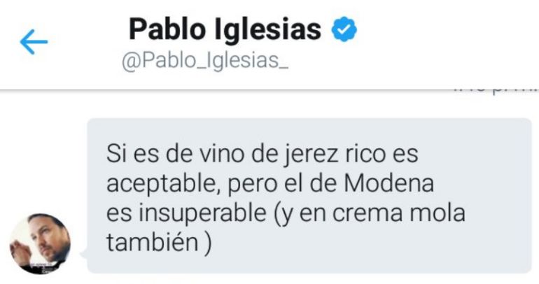 Captura de pantalla de la conversción entre @comunistx y Pablo Iglesias. Captura de pantalla de la conversción entre @comunistx y Pablo Iglesias.