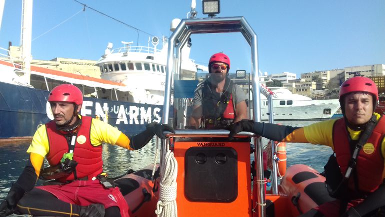 Los voluntarios de Proactiva Open Arms se preparan para los futuros rescates Los voluntarios de Proactiva Open Arms se preparan para los futuros rescates
