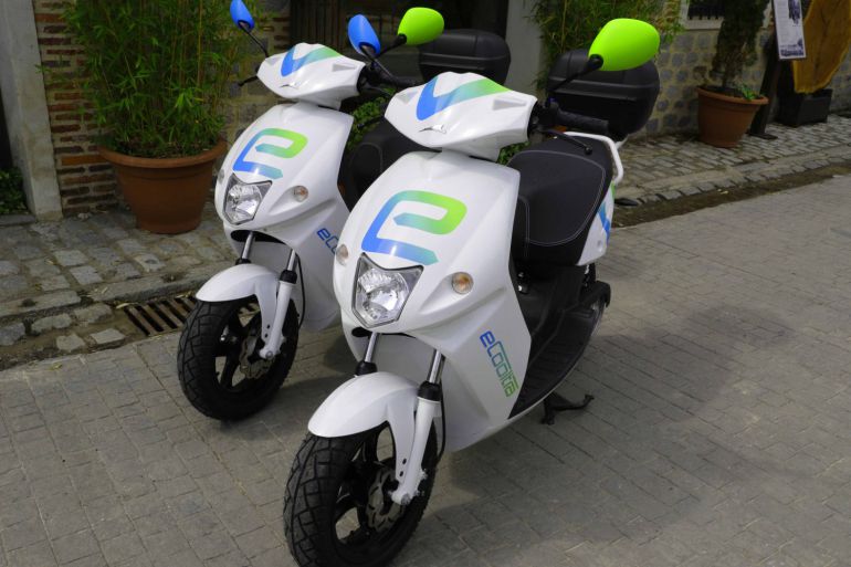 transporte ecológico scooter compartida