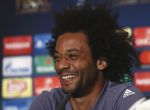 Britain Soccer Football - Real Madrid Press Conference - The National Stadium of Wales, Cardiff - June 2, 2017 Real Madrid's Marcelo during the press conference Reuters / Pool Pic / UEFA Livepic NO ARCHIVE, EDITORIAL USE ONLY