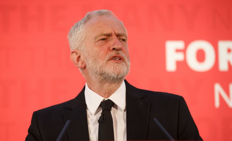 El líder del partido laborista, Jeremy Corbyn, durante la campaña El líder del partido laborista, Jeremy Corbyn, durante la campaña