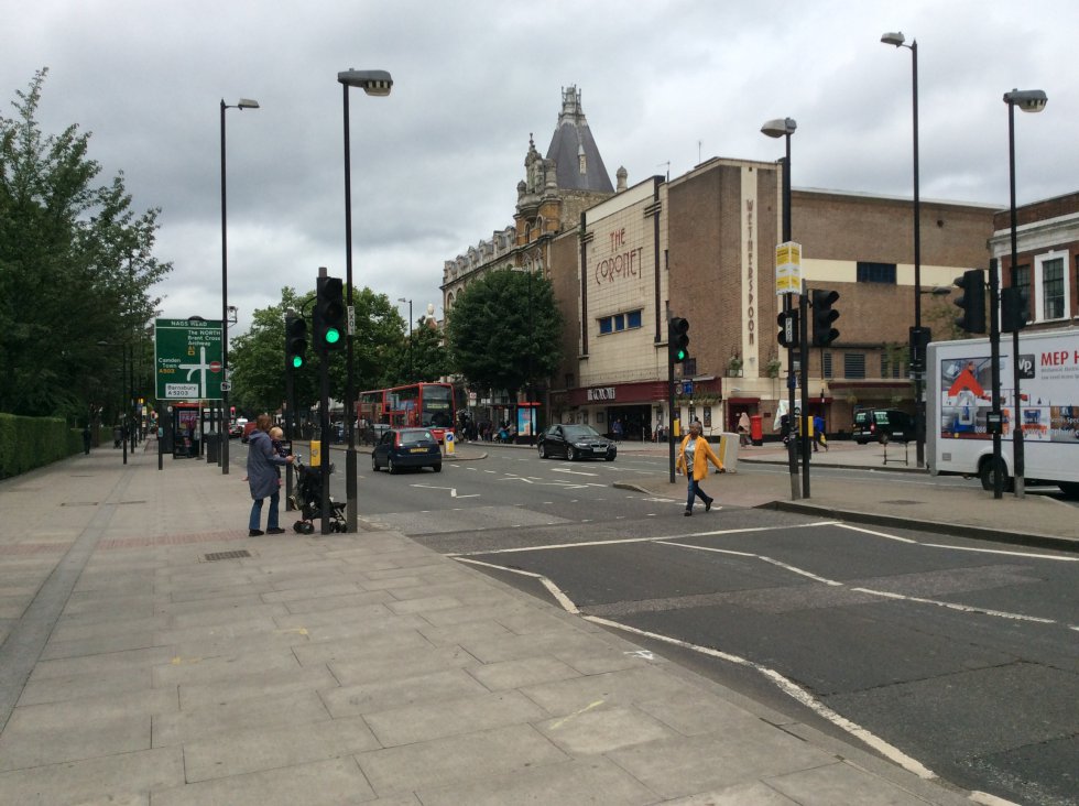 Avenida Holloway, en la circunscripción de Islinghton North, la de Jeremy Corbyn Avenida Holloway, en la circunscripción de Islinghton North, la de Jeremy Corbyn