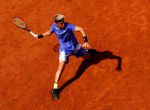 PARIS, FRANCE - JUNE 09: Nicola Kuhn of Spain in action during boys singles semi-final match against Miomir Kecmanovic of Serbia on day thirteen of the 2017 French Open at Roland Garros on June 9, 2017 in Paris, France. (Photo by Adam Pretty/Getty Images)