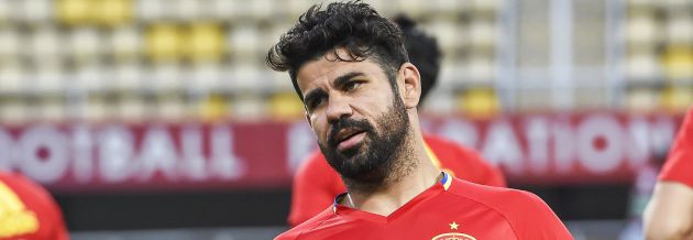 Diego Costa, durante un entrenamiento con España Diego Costa, durante un entrenamiento con España