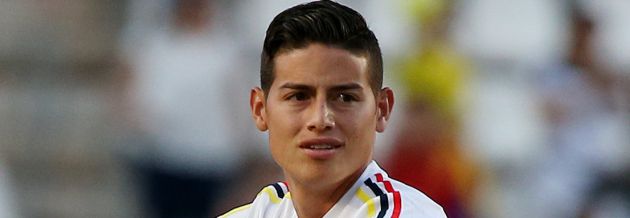 James Rodriguez, antes de un partido con Colombia James Rodriguez, antes de un partido con Colombia