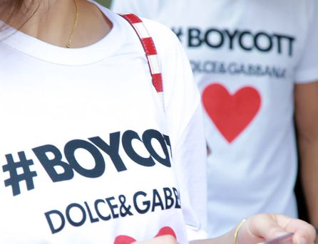 Diseño de la camiseta #Boycott de Dolce&Gabbana Diseño de la camiseta #Boycott de Dolce&Gabbana