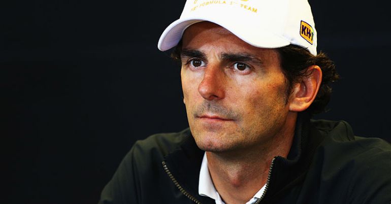Pedro de la Rosa, en su etapa en HRT. Pedro de la Rosa, en su etapa en HRT.