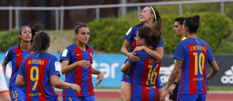 Vicky Losada celebra su gol ante el Valencia Vicky Losada celebra su gol ante el Valencia