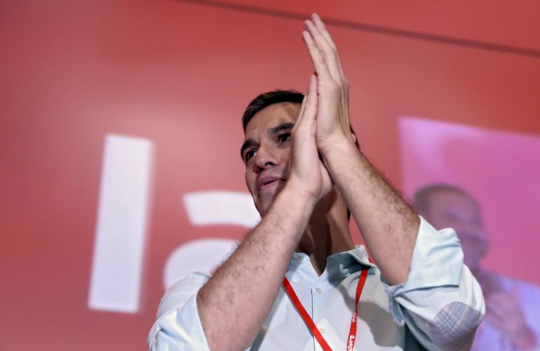 El líder del PSOE, Pedro Sánchez, momentos antes del comienzo del Congreso Federal del PSOE El líder del PSOE, Pedro Sánchez, momentos antes del comienzo del Congreso Federal del PSOE