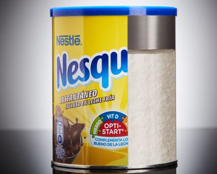 Cantidad de azúcar que contiene un bote de Nesquik. Cantidad de azúcar que contiene un bote de Nesquik.