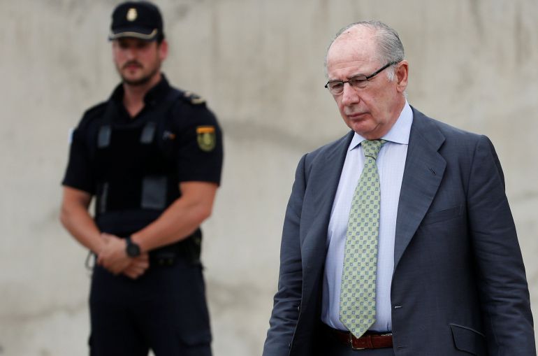 El expresidente de Bankia, Rodrigo Rato, a su llegada al juzgado El expresidente de Bankia, Rodrigo Rato, a su llegada al juzgado