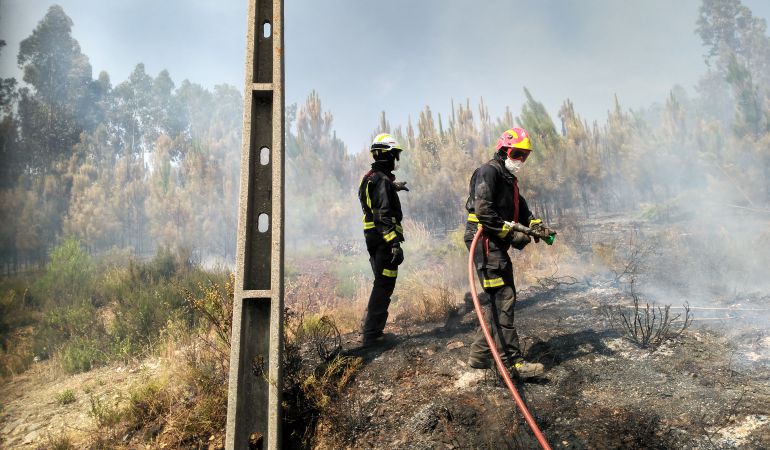 Los bomberos de Madrid realizan las labores de extinción Los bomberos de Madrid realizan las labores de extinción