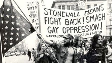 Manifestación histórica para el colectivo en Stonewall Manifestación histórica para el colectivo en Stonewall
