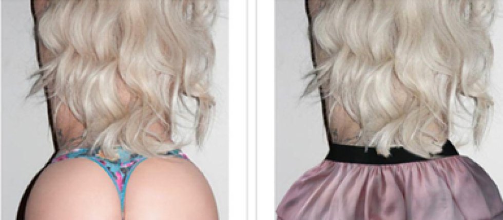 La imagen de 'Do what u want'era demasiado fuerte como para dejarla pasar. La imagen de un culo femenino con tanga fue sustitudio por una falda. La imagen de 'Do what u want'era demasiado fuerte como para dejarla pasar. La imagen de un culo femenino con tanga fue sustitudio por una falda.
