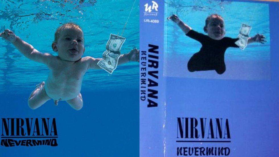 Incluso estada portada de Nirvana en la que aparece un niño desnudo sobre el agua ha sido censurada, tapándole el cuerpo al pequeño. Incluso estada portada de Nirvana en la que aparece un niño desnudo sobre el agua ha sido censurada, tapándole el cuerpo al pequeño.