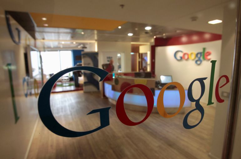 Logo de Google en una de las sedes de la compañía. Logo de Google en una de las sedes de la compañía.