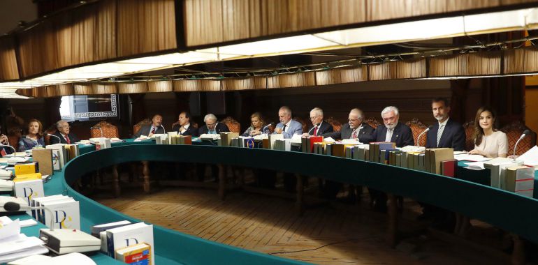 Reunión del pleno de la RAE en Madrid. Reunión del pleno de la RAE en Madrid.