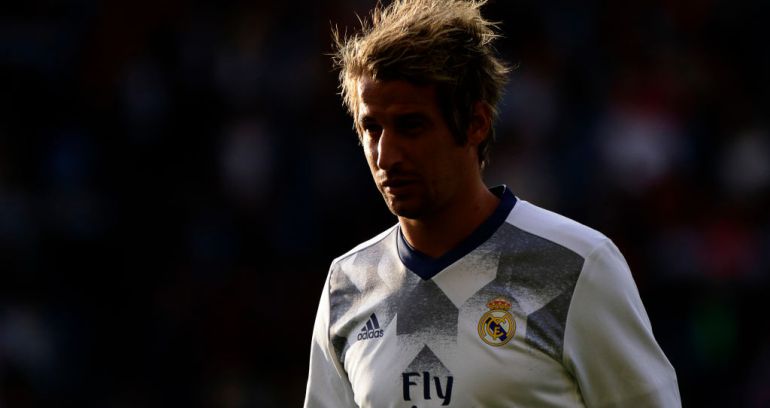 Fabio Coentrao en uno de sus momentos con el Real Madrid esta temporada