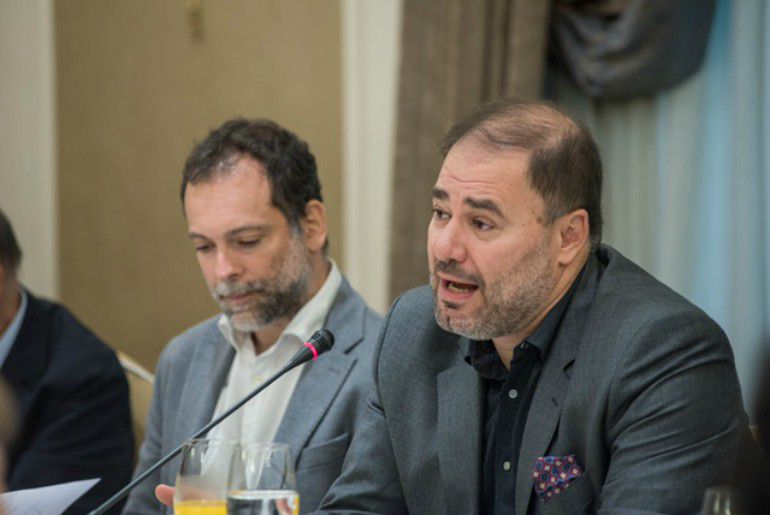 Wadah janfar en un momento de su intervención el pasado martes en Madrid Wadah janfar en un momento de su intervención el pasado martes en Madrid