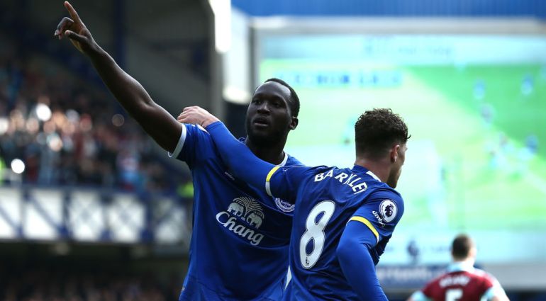 Lukaku celebra un gol con el Everton Lukaku celebra un gol con el Everton