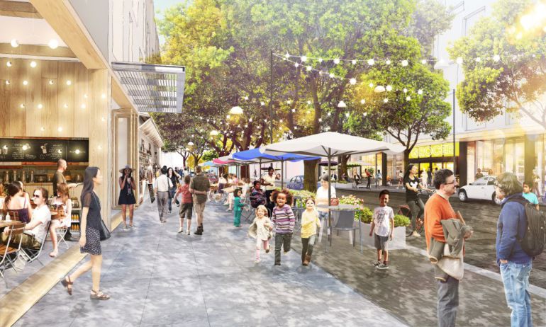 Imagen del plan que Facebook tiene pensado llevar a cabo en Menlo Park Imagen del plan que Facebook tiene pensado llevar a cabo en Menlo Park