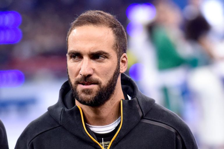 Higuaín durante un partido de la Juve Higuaín durante un partido de la Juve